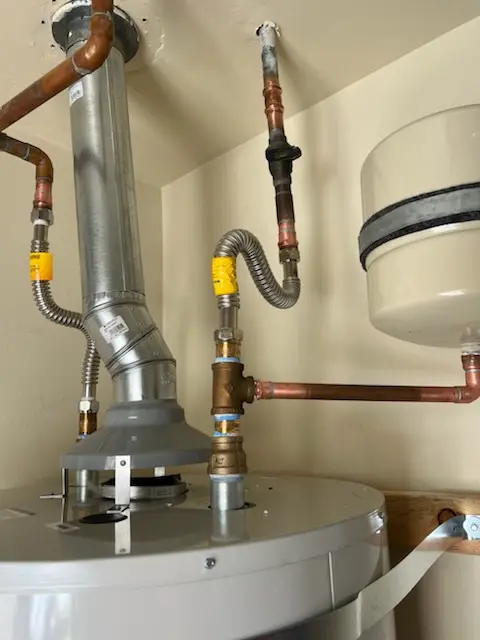 Water heater installation and plumbing repair in Chenango
